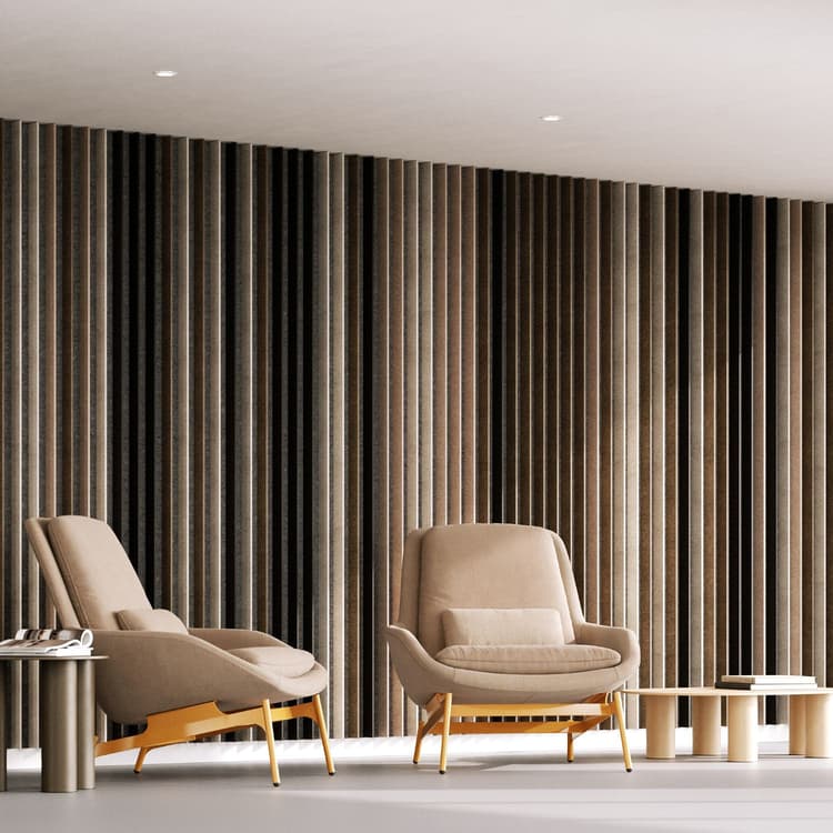 Lamella Wall canyon office lounge pillar square